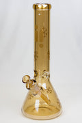 14" Infyniti Snowflake 7 mm metallic glass bong ( GP1589 )