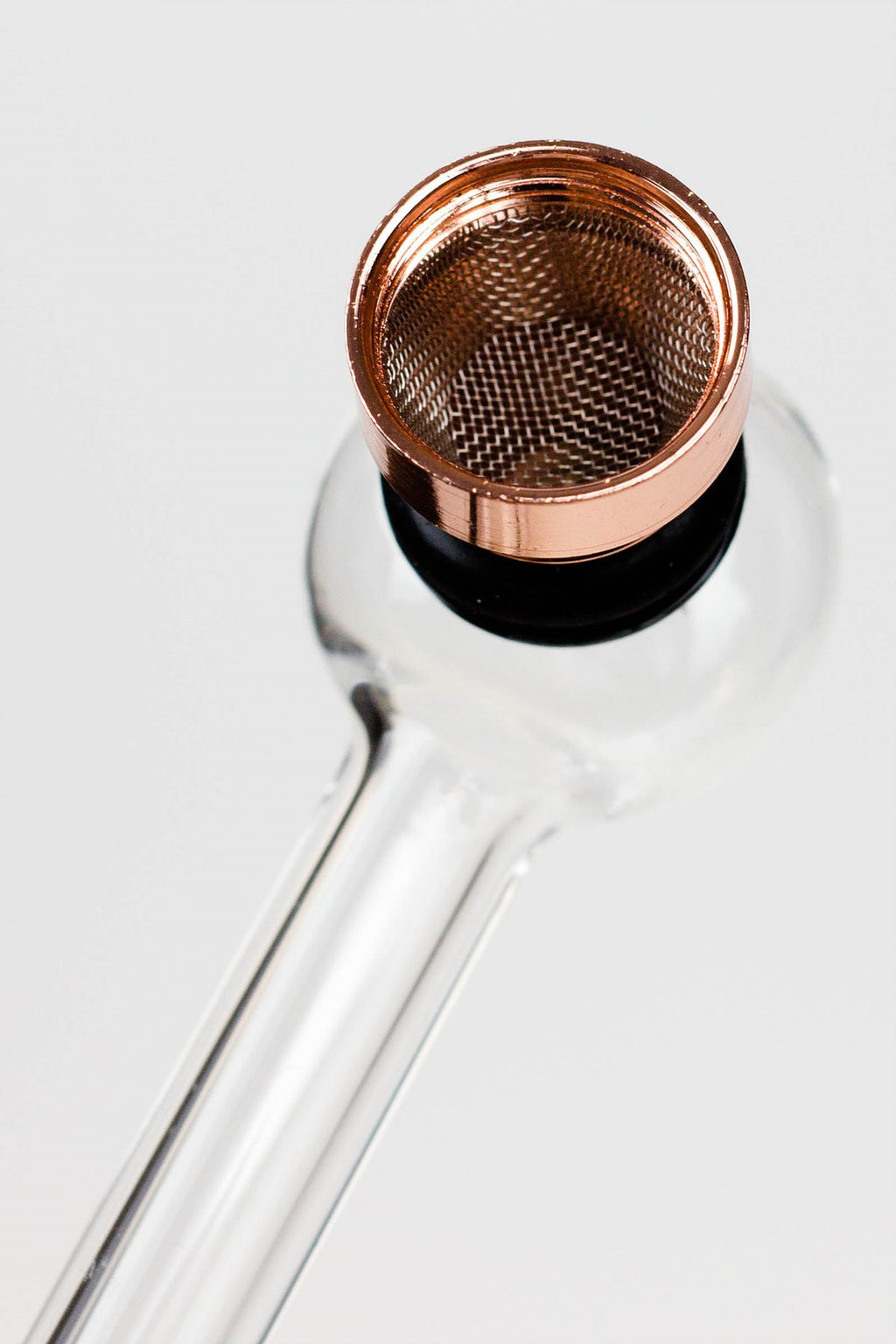 5.5" Glass tube pipe TP001 with metal screen Box of 24