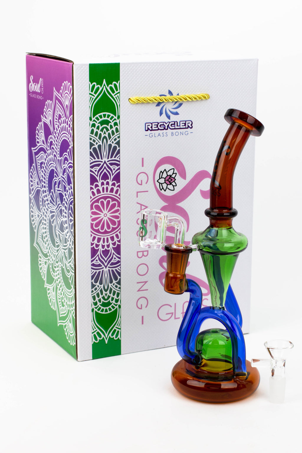 10" SOUL Glass 2-in-1 recycler [S2062]